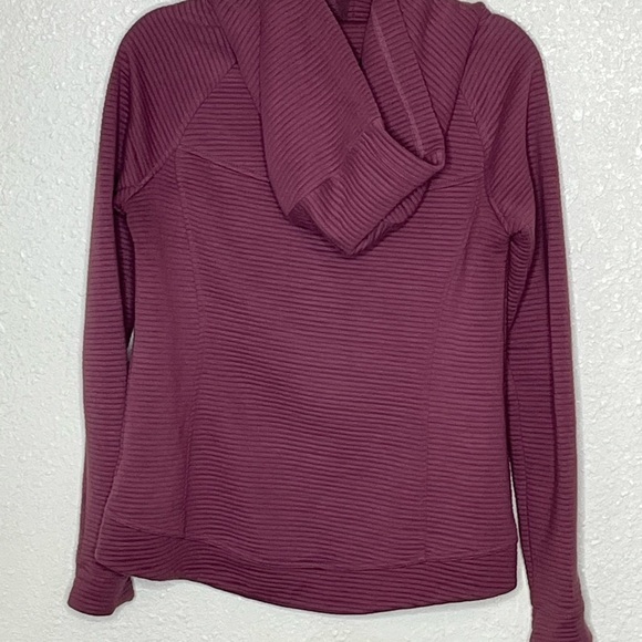 te verde Dusty Rose Zip Up Hooded Jacket Sz Small - Picture 7 of 10